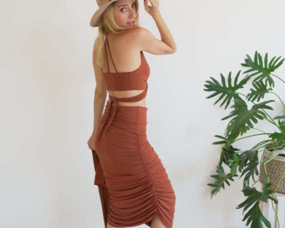 Dress Sensual Skirt | Women Skirt | Bohemian Boho Skirt | Boho Chic Skirt | Summer Skirt | Brown Skirt | summer dresses for women